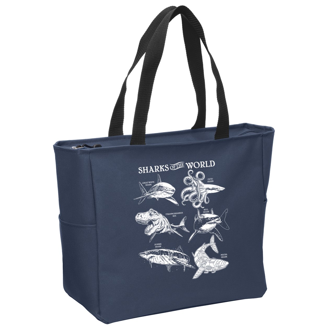 Sharks Of The World Zip Tote Bag
