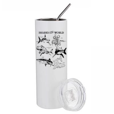 Sharks Of The World Stainless Steel Tumbler