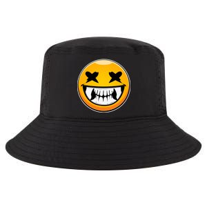 Sharp Toothed Smiley Creepy Emoji Cool Comfort Performance Bucket Hat