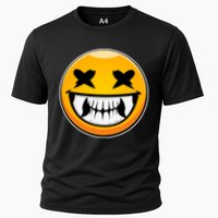 Sharp Toothed Smiley Creepy Emoji Performance Shirt
