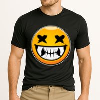 Sharp Toothed Smiley Creepy Emoji Performance Shirt