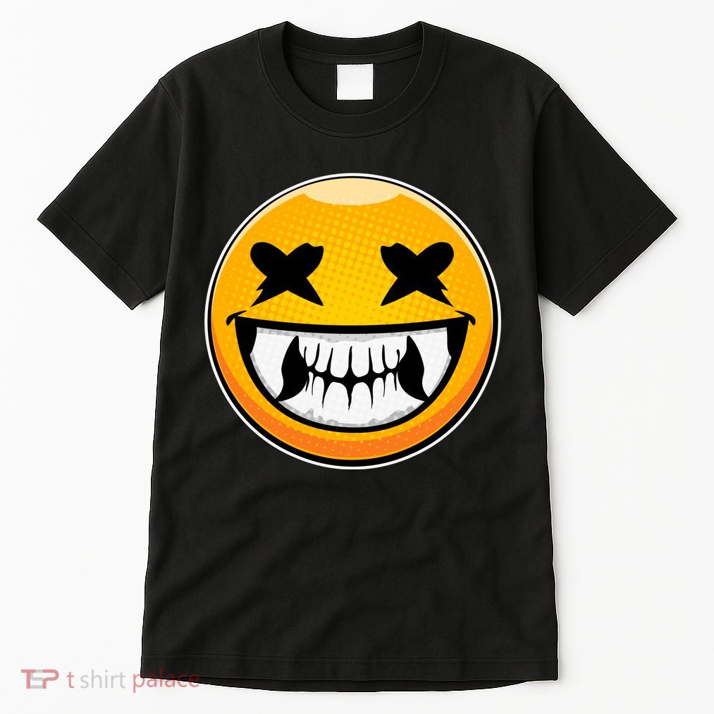 Sharp Toothed Smiley Creepy Emoji Tall T-Shirt