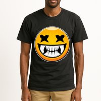 Sharp Toothed Smiley Creepy Emoji Tall T-Shirt