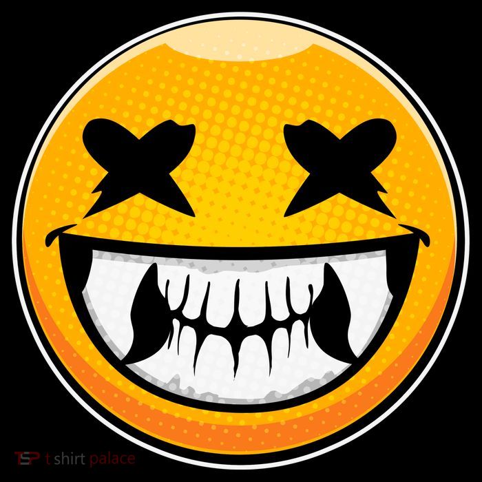 Sharp Toothed Smiley Creepy Emoji Premium T-Shirt