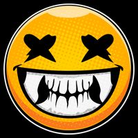 Sharp Toothed Smiley Creepy Emoji Baby Bodysuit