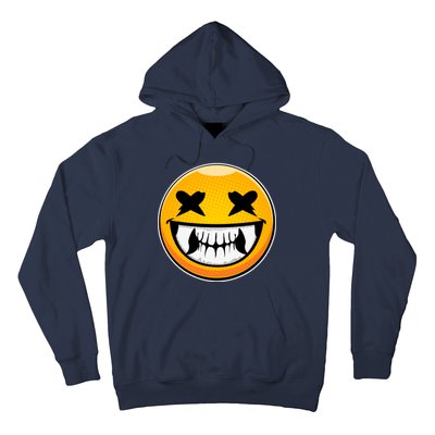 Sharp Toothed Smiley Creepy Emoji Hoodie