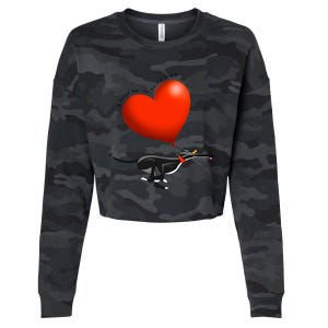 Stolen Heart Black Hound Cropped Pullover Crew