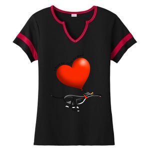 Stolen Heart Black Hound Ladies Halftime Notch Neck Tee