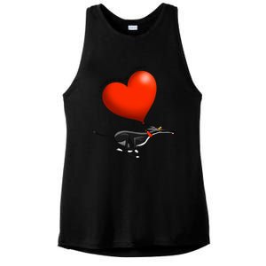 Stolen Heart Black Hound Ladies PosiCharge Tri-Blend Wicking Tank