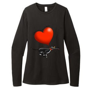 Stolen Heart Black Hound Womens CVC Long Sleeve Shirt