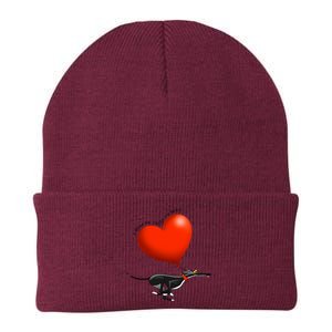 Stolen Heart Black Hound Knit Cap Winter Beanie