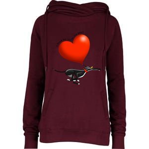 Stolen Heart Black Hound Womens Funnel Neck Pullover Hood