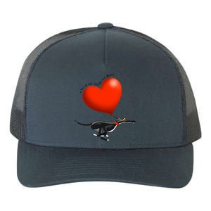 Stolen Heart Black Hound Yupoong Adult 5-Panel Trucker Hat