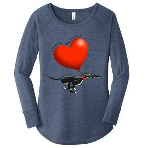 Stolen Heart Black Hound Women's Perfect Tri Tunic Long Sleeve Shirt