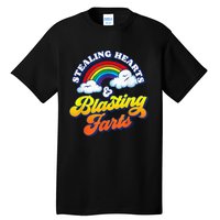 Stealing Hearts & Blasting Farts Funny Rainbow Valentines Tall T-Shirt