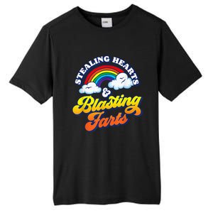 Stealing Hearts & Blasting Farts Funny Rainbow Valentines Tall Fusion ChromaSoft Performance T-Shirt