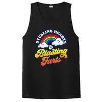 Stealing Hearts & Blasting Farts Funny Rainbow Valentines PosiCharge Competitor Tank