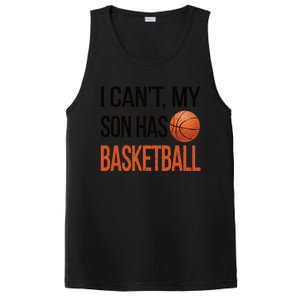 Son Has Basketball Mom Basketball Player Mom Funny Gift PosiCharge Competitor Tank