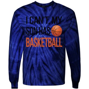 Son Has Basketball Mom Basketball Player Mom Funny Gift Tie-Dye Long Sleeve Shirt