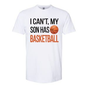 Son Has Basketball Mom Basketball Player Mom Funny Gift Softstyle CVC T-Shirt