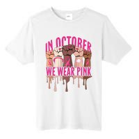 Strong Hands Breast Cancer In October We Wear Pink Tall Fusion ChromaSoft Performance T-Shirt