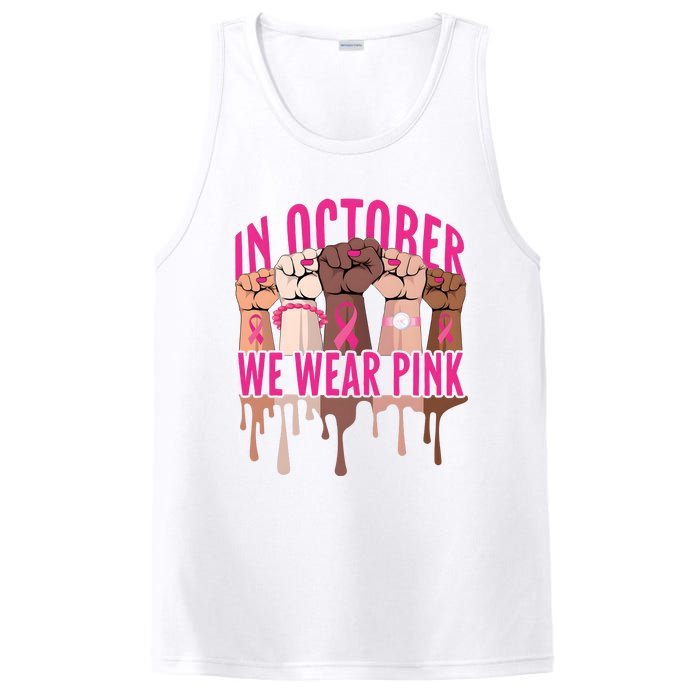 Strong Hands Breast Cancer In October We Wear Pink PosiCharge Competitor Tank