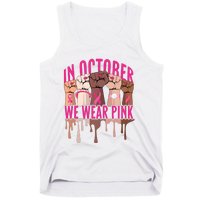 Strong Hands Breast Cancer In October We Wear Pink Tank Top