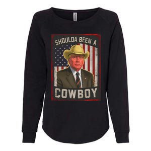 Should Have Been A Cow Trump 2024 4th Of July Us Flag Great Gift Womens California Wash Sweatshirt