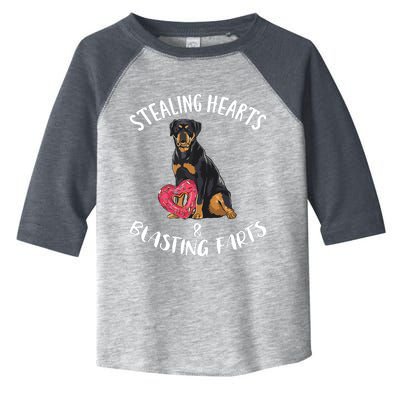 Stealing Hearts Blasting Farts Rottweiler Valentines Day Toddler Fine Jersey T-Shirt