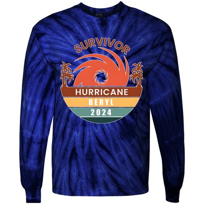 Survivor Hurricane Beryl 2024 Tie-Dye Long Sleeve Shirt