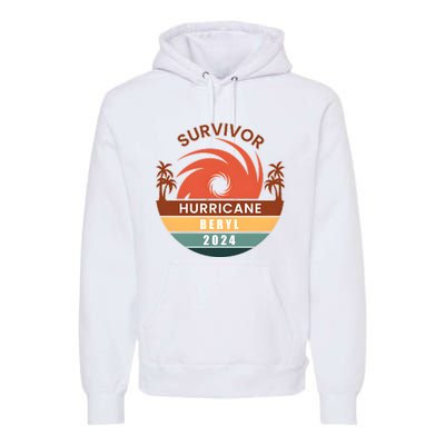 Survivor Hurricane Beryl 2024 Premium Hoodie