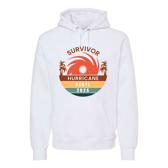 Survivor Hurricane Beryl 2024 Premium Hoodie