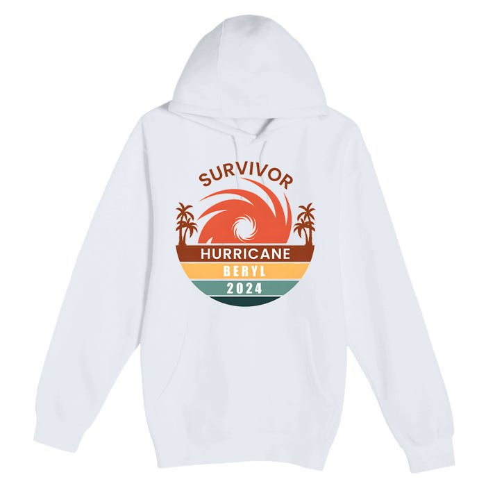 Survivor Hurricane Beryl 2024 Premium Pullover Hoodie