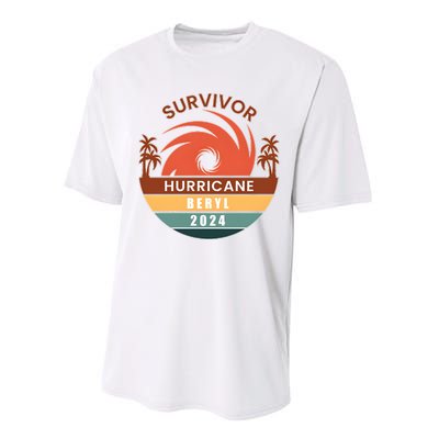 Survivor Hurricane Beryl 2024 Performance Sprint T-Shirt