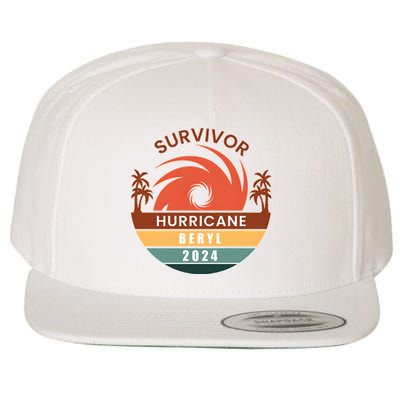 Survivor Hurricane Beryl 2024 Wool Snapback Cap