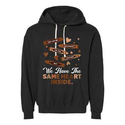 Same Heart Black History Month Juneteenth African Pride Garment-Dyed Fleece Hoodie