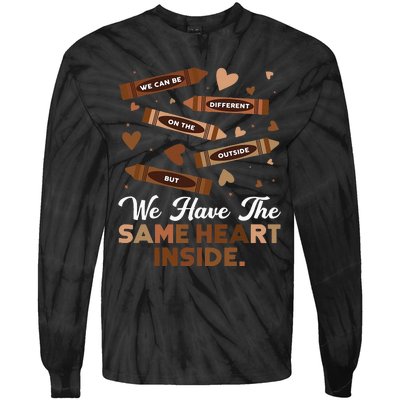 Same Heart Black History Month Juneteenth African Pride Tie-Dye Long Sleeve Shirt