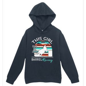 Serape Horse Barrel Racing This Girl Runs On Jesus Rodeo Premium Urban Pullover Hoodie