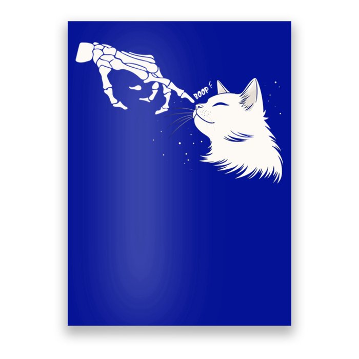 Skeleton Hands Boop A Happy Cat Great Gift Poster