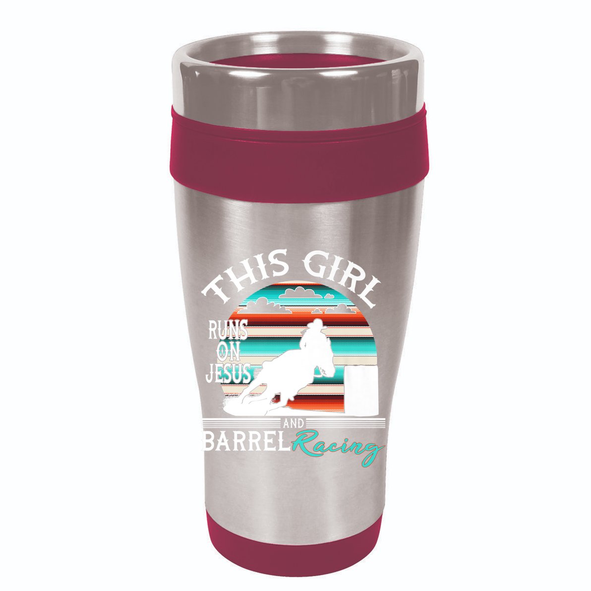 Serape Horse Barrel Racing This Girl Runs On Jesus Rodeo Backpack