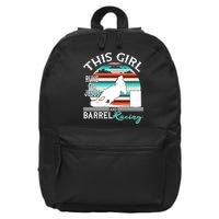 Serape Horse Barrel Racing This Girl Runs On Jesus Rodeo 16 in Basic Backpack