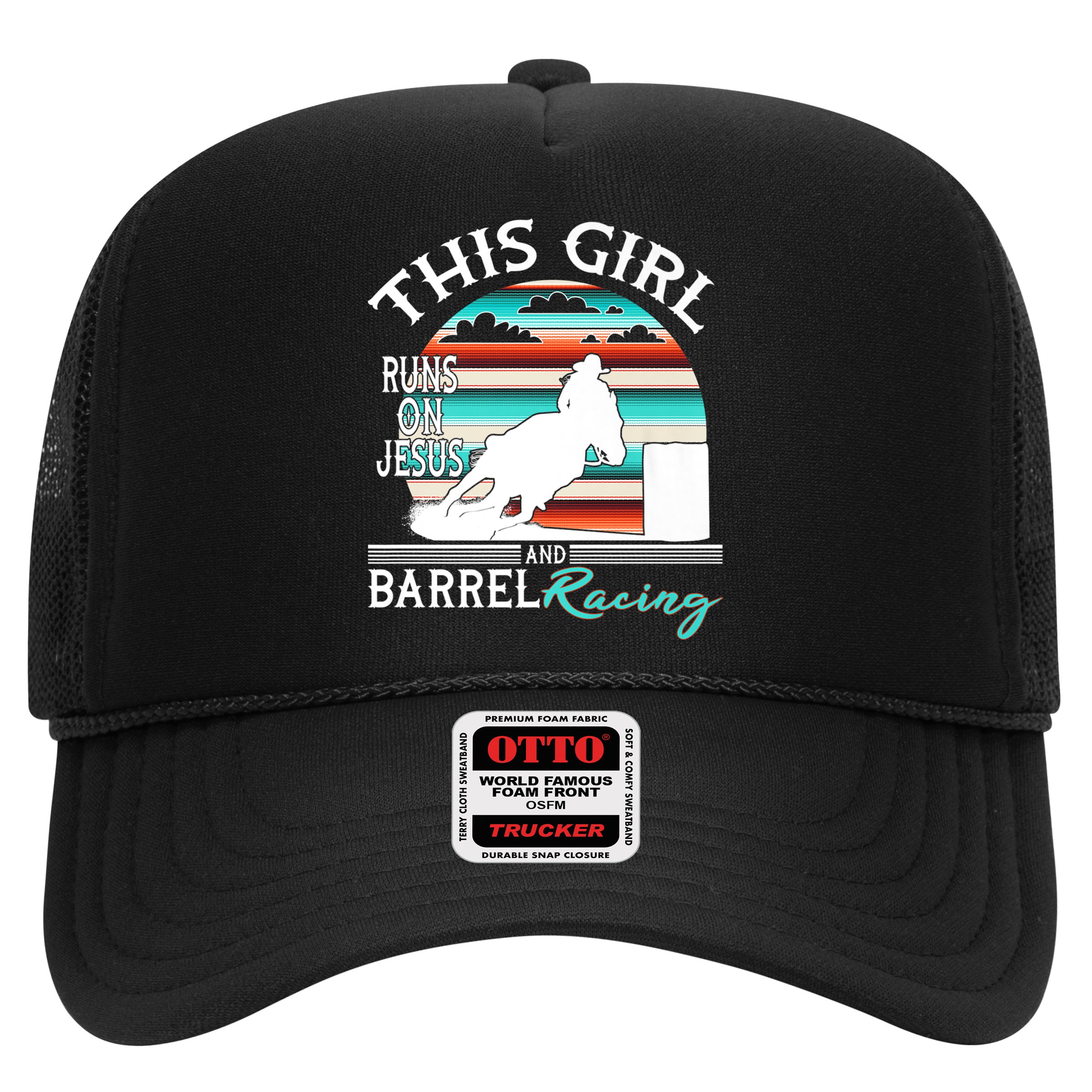 Serape Horse Barrel Racing This Girl Runs On Jesus Rodeo Hat