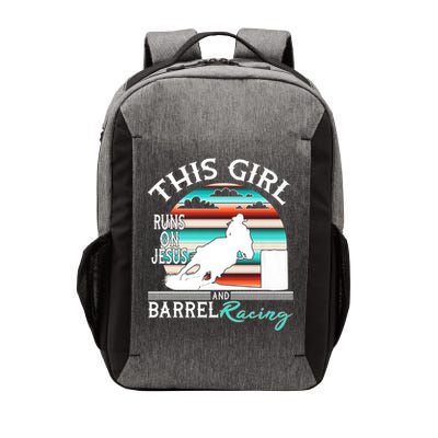 Serape Horse Barrel Racing This Girl Runs On Jesus Rodeo Vector Backpack