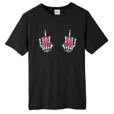 Skeleton Hand Breast Cancer Awareness Tall Fusion ChromaSoft Performance T-Shirt