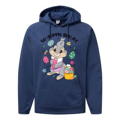 So Hopping Boujee Bunny Easter Performance Fleece Hoodie