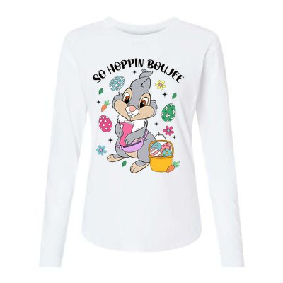 So Hopping Boujee Bunny Easter Womens Cotton Relaxed Long Sleeve T-Shirt