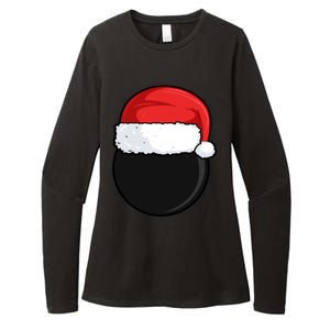 Santa Hockey Ball Meaningful Gift ’S Christmas Gift Womens CVC Long Sleeve Shirt