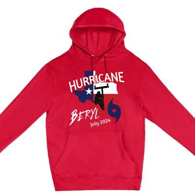 Storm Hurricane Beryl Texas Hurricane Hurricane 2024 Journeyman Linem Premium Pullover Hoodie