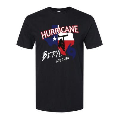 Storm Hurricane Beryl Texas Hurricane Hurricane 2024 Journeyman Linem Softstyle® CVC T-Shirt