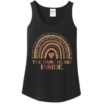 Same Heart Black History Month African American Rainbow Ladies Essential Tank